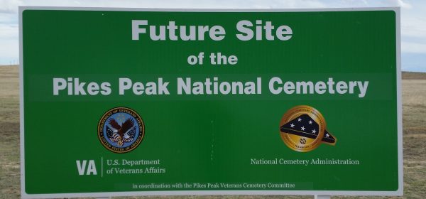 Pikes Peak National Cemetery Sign
